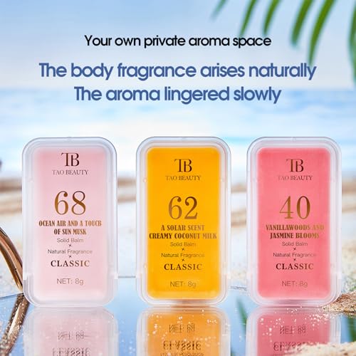 Solid Perfume 3-Pack Refreshing Long Lasting Balm Perfume for Women & Men