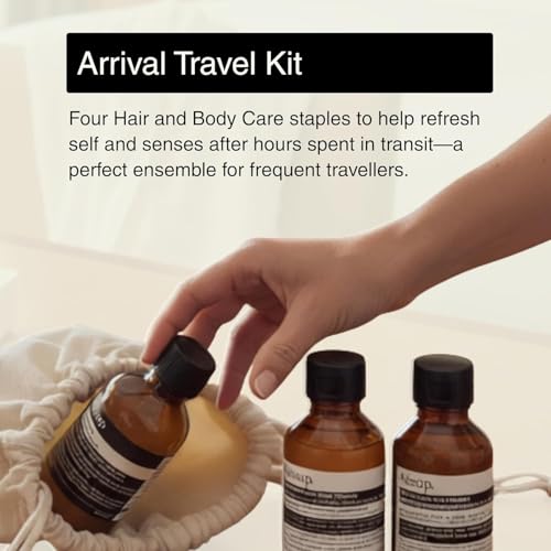 Arrival Travel Shower Set (4-Piece) Hair & Body Care Kit – Shampoo
