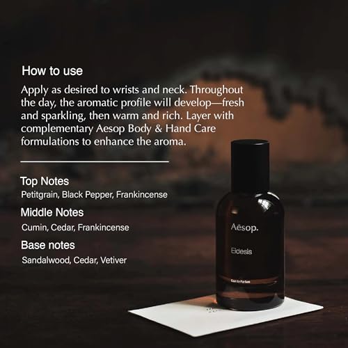 Eidesis Eau de Parfum | Black Pepper and Sandalwood Scent | Woody