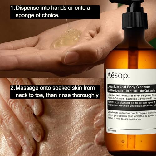 Geranium Leaf Body Cleanser | Gentle Shower Gel with Geranium
