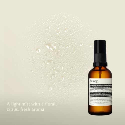 Immediate Moisture Facial Hydrosol | Hydrating Face Mist with Rose Petal & Bergamot | Hydr