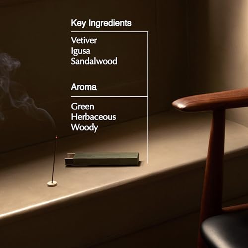 Kagerou Aromatique Incense Sticks | Earthy & Smoky Aroma of Vetiver and Sandalwood | 33 St
