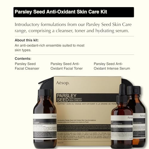 Parsley Seed Anti-Oxidant Skin Care Kit | 3 Step Skincare Routine to Balance & Hydrate Ski