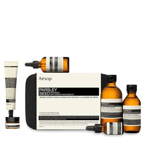Parsley Seed Extended Anti-Oxidant Skin Care Kit | 6-Piece Facial Skincare Set to Balance