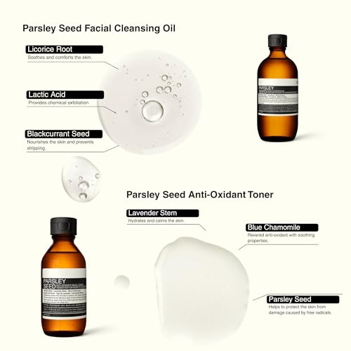 Parsley Seed Extended Anti-Oxidant Skin Care Kit | 6-Piece Facial Skincare Set to Balance 