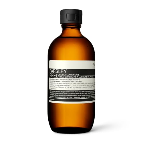 Parsley Seed Facial Cleansing Oil | Rich in Macadamia Seed & Vitamin E to Gently Remove Ma