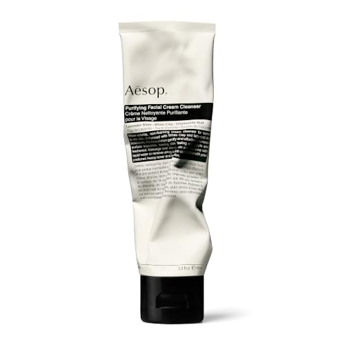 Purifying Facial Cream Cleanser | Gentle Formula with White Clay & Lavender Stem to Soften