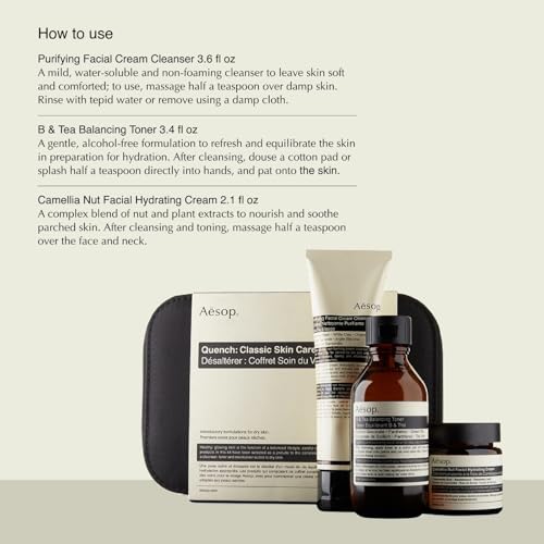 Quench Classic Skin Care Kit | 3 Step Routine for Dry Skin - Cleanser