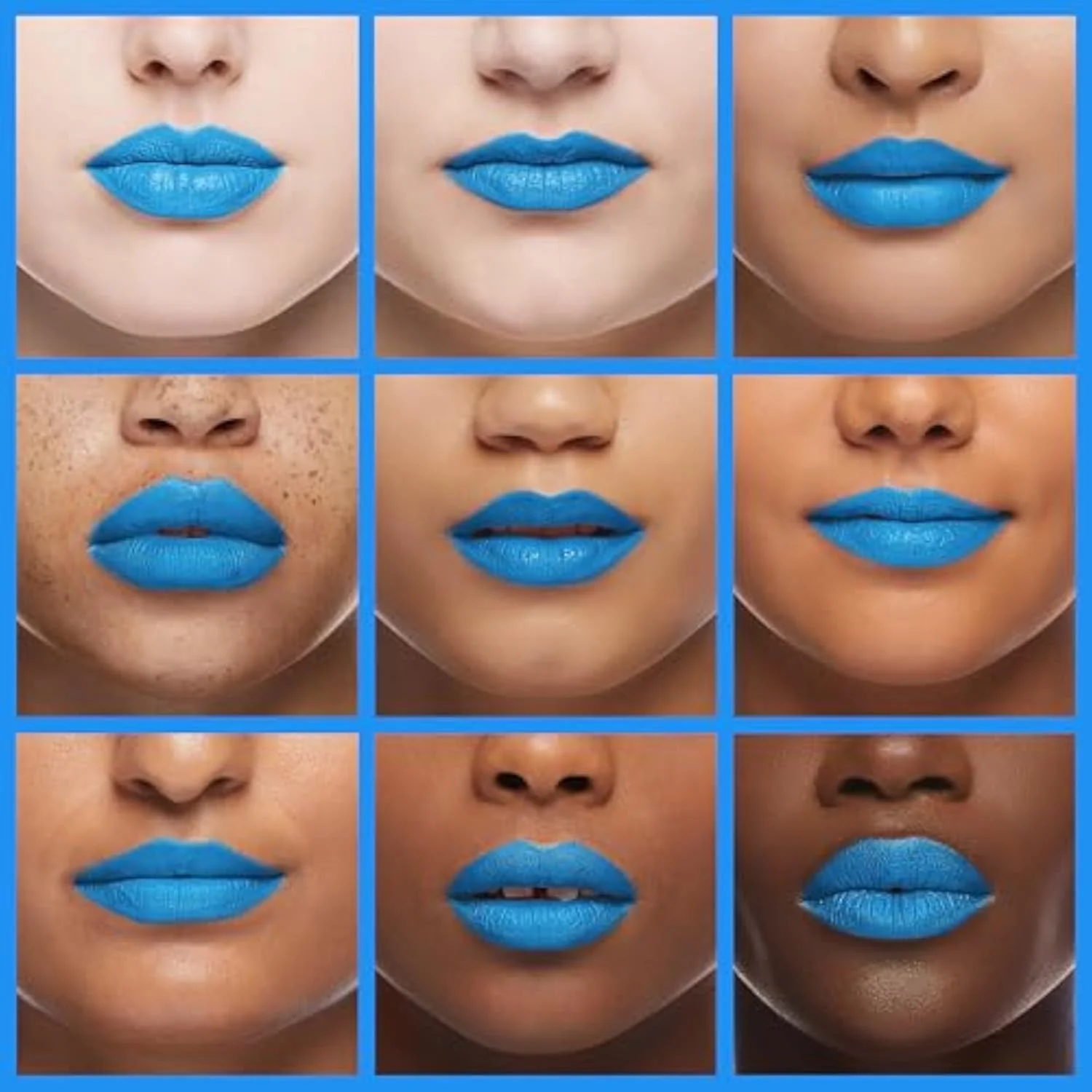 AKARY Blue Matte Lipstick Makeup, Long-Lasting Non-Stick Cup Goth Lip Gl