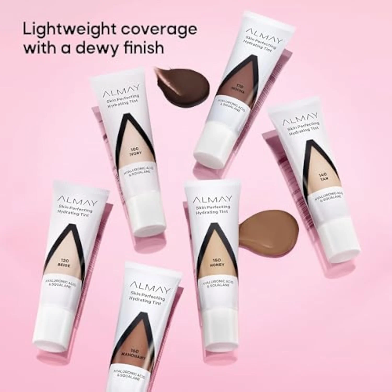 Hydrating Liquid Foundation Tint, Lightweight with Light Coverage, Naturally Dewy Finish, Hypoallergenic, Dermatologist TestedFragrance Free, 100 Ivory, 0.94 fl oz.