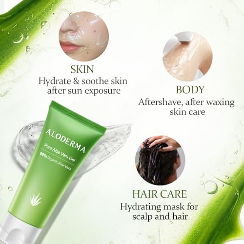 Aloe Vera Gel Made within 12 Hours of Harvest with 99% Pure Organic Aloe Vera