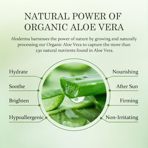 Aloe Vera Gel Made within 12 Hours of Harvest with 99% Pure Organic Aloe Vera