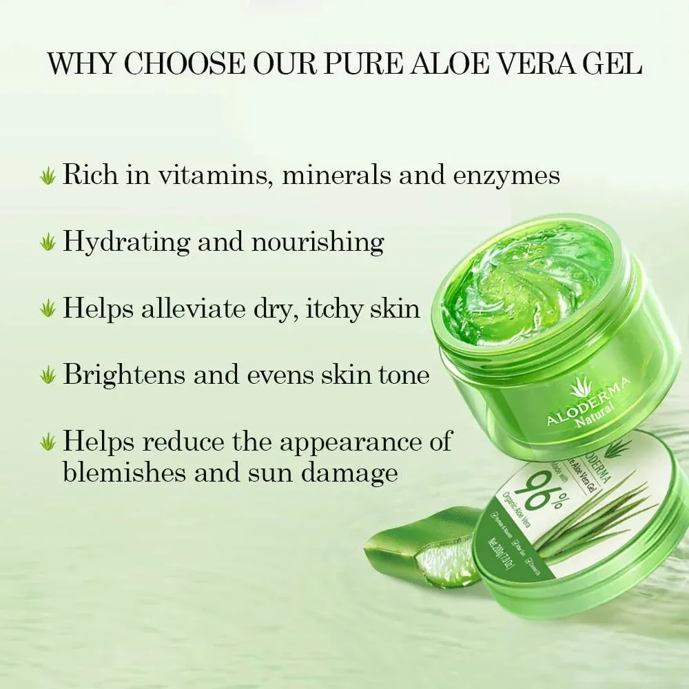 Organic Aloe Vera Gel for Face & Body