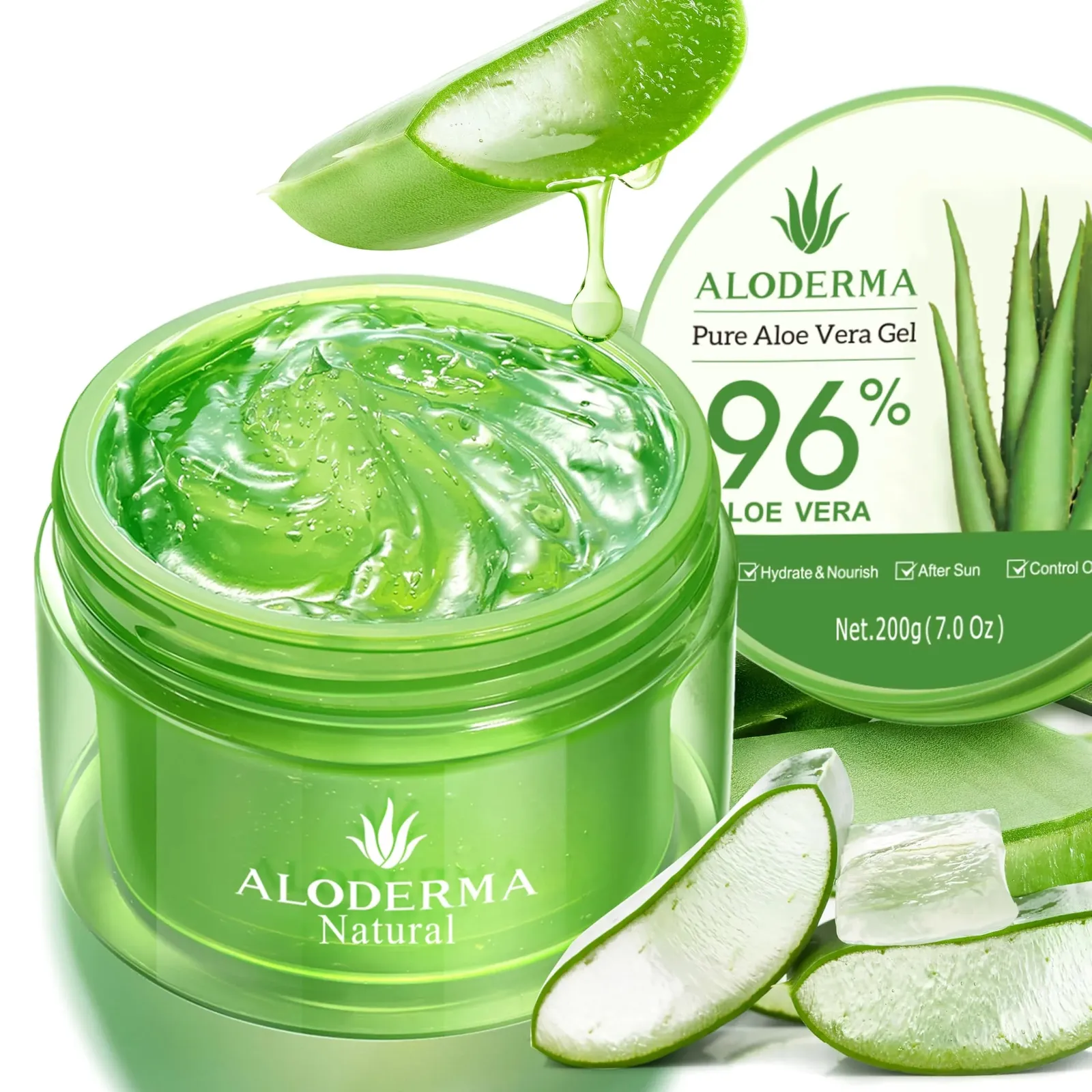 Organic Aloe Vera Gel for Face & Body