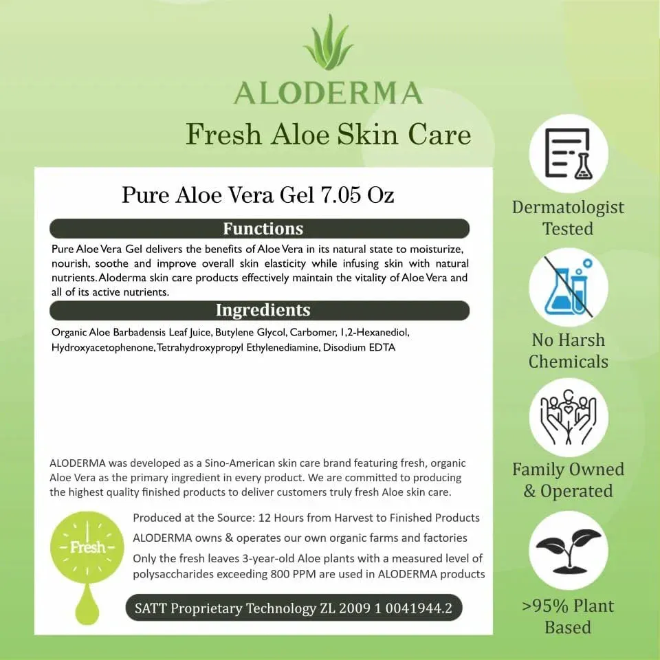 Organic Aloe Vera Gel for Face & Body