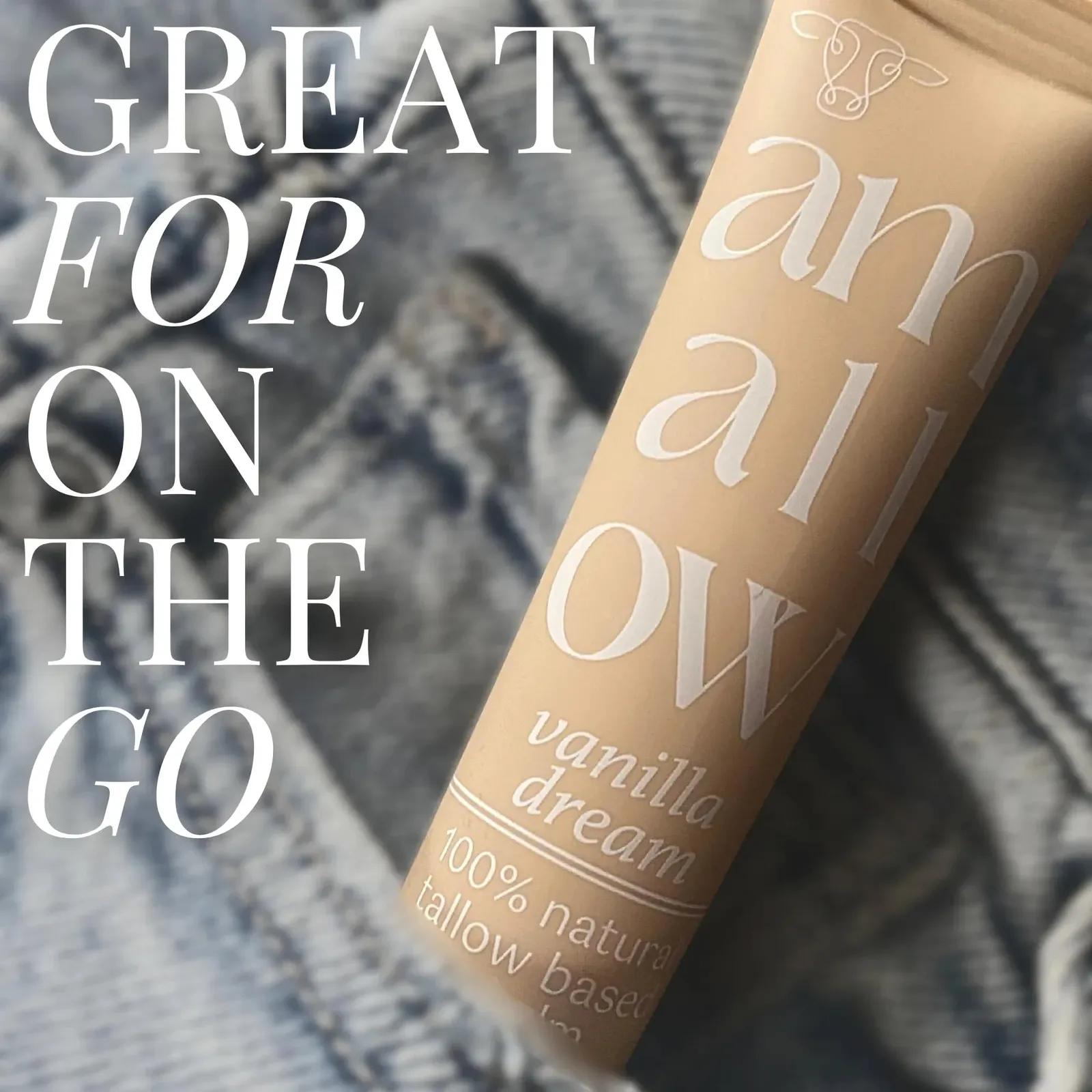 All Natural Tallow Lip Balm Squeezable Tube (Orange Creamsicle)