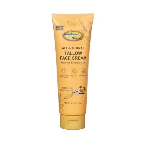 Grass Fed Beef Tallow Face Moisturizer with Kaolin Clay