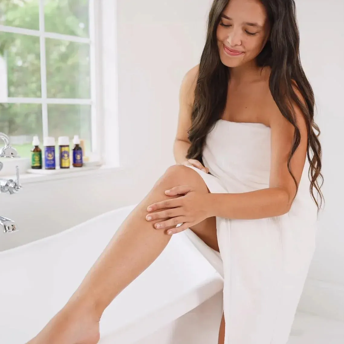 Body Oil - Organic After Shower Face Oil & Body Moisturizer for Dry Skin