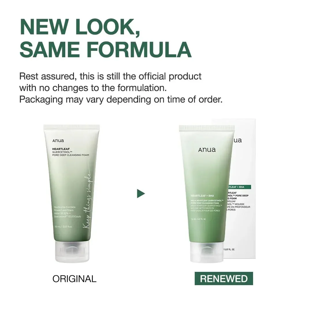 Heartleaf Quercetinol Pore Deep Cleansing Foam Facial Cleanser