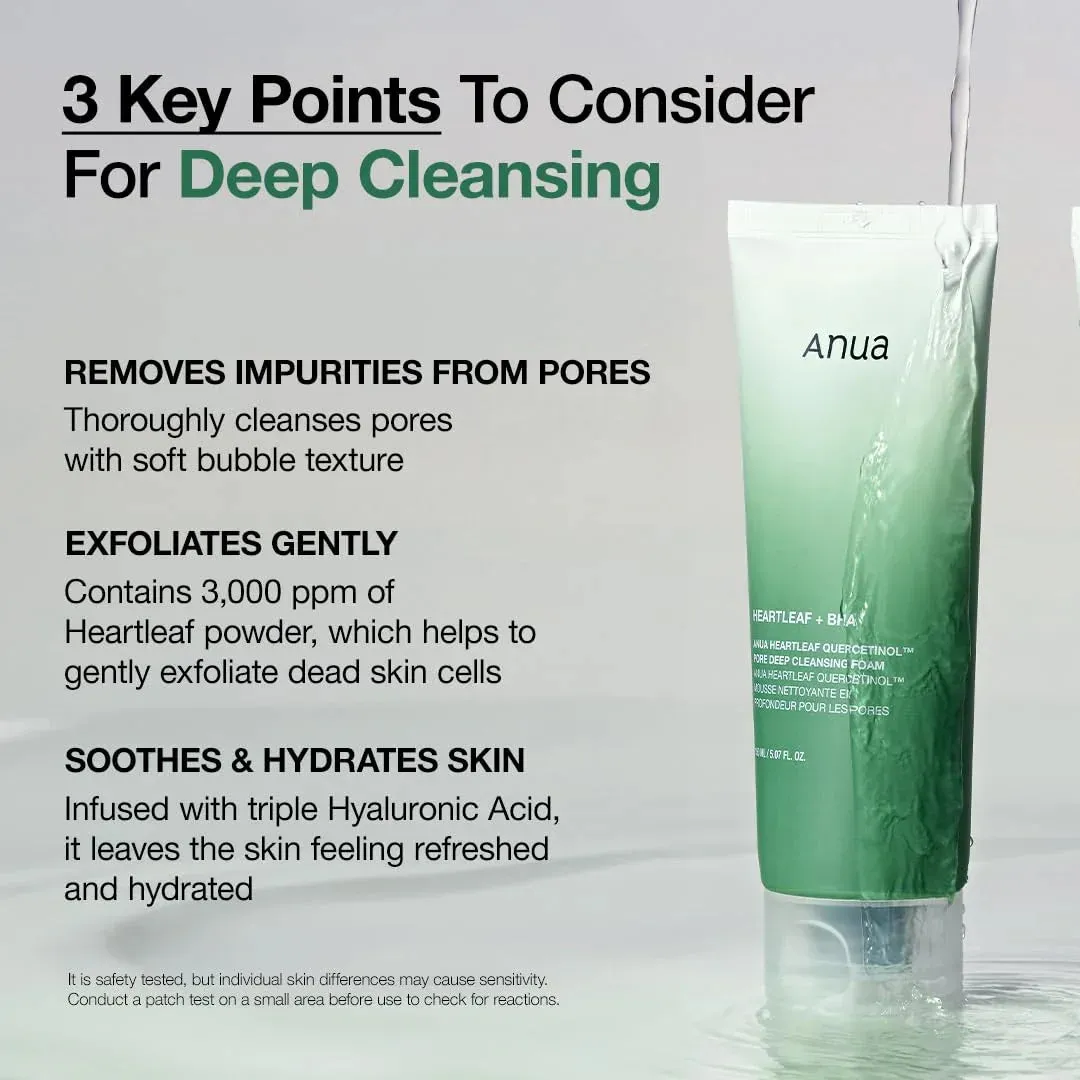 Heartleaf Quercetinol Pore Deep Cleansing Foam Facial Cleanser