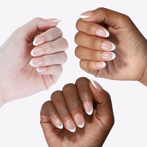 16 Sizes French Tip Extra Short Almond Press On Nails