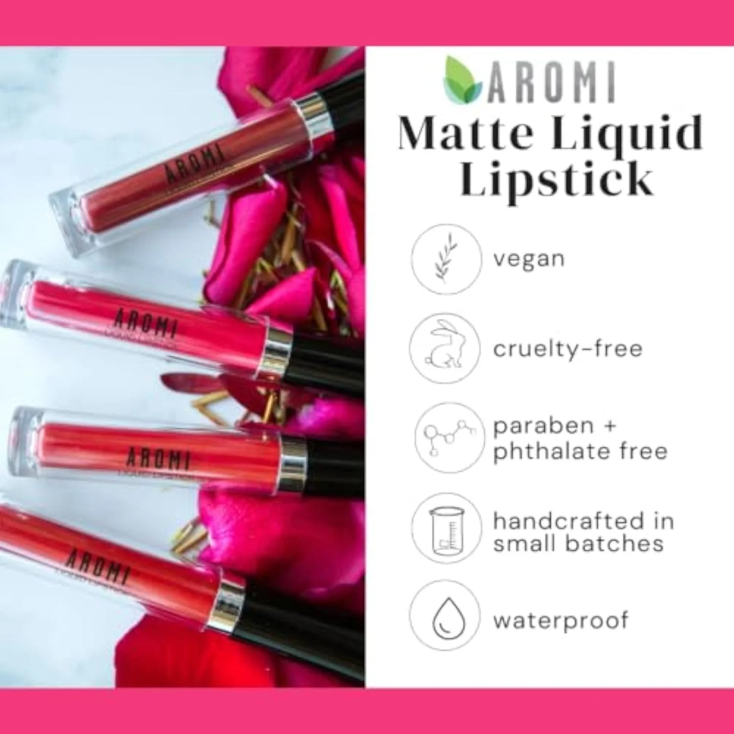 Bright Red Matte Liquid Lipstick (Preppy Red)