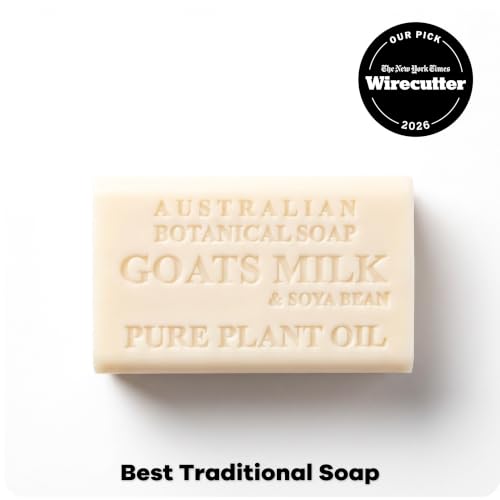 Australian Botanical Soap 6.6 OZ, Pack of 8, Goat Milk Soap Bars with Soya Bean Oil, Enric