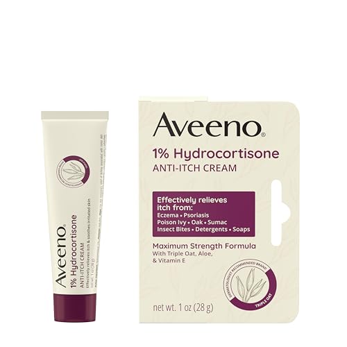 Maximum Strength 1% Hydrocortisone Anti-Itch Cream, Triple Oat