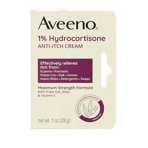 Maximum Strength 1% Hydrocortisone Anti-Itch Cream, Triple Oat