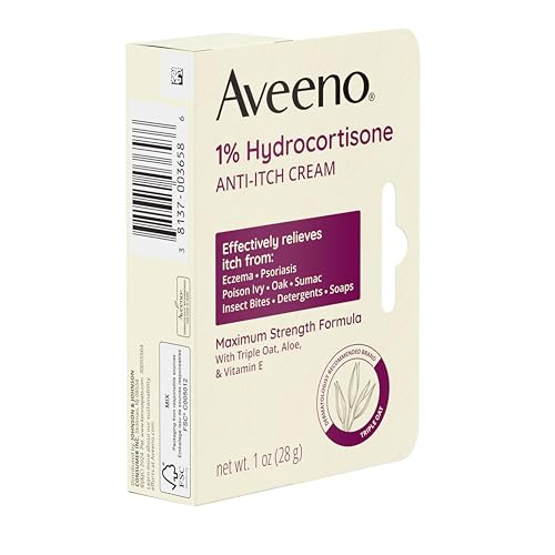 Maximum Strength 1% Hydrocortisone Anti-Itch Cream, Triple Oat
