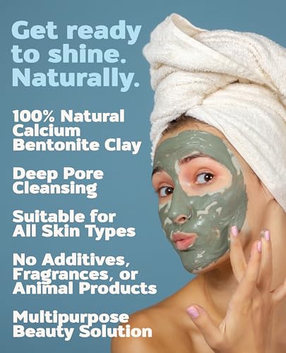 Essential Indian Clay Mask Kit by Etana – 100% Natural Calcium Bentonite for Deep Pore Cle