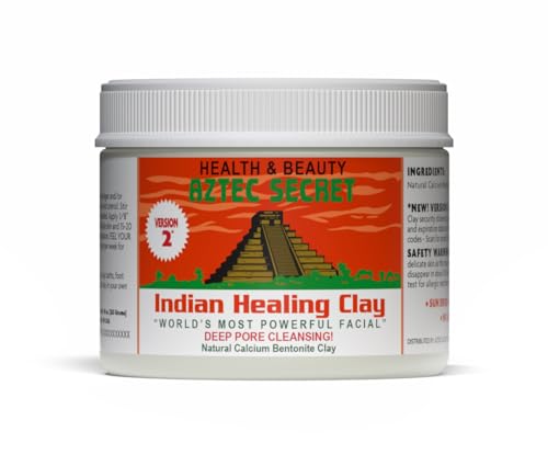 Indian Healing Clay 10oz Jar - Deep Pore Cleansing Facial & Body Mask – The Original 100% 