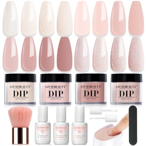 Dip Powder Nail Kit 4 Colors Nude