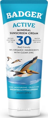 SPF 30 Unscented Sunscreen Cream 2.9 oz
