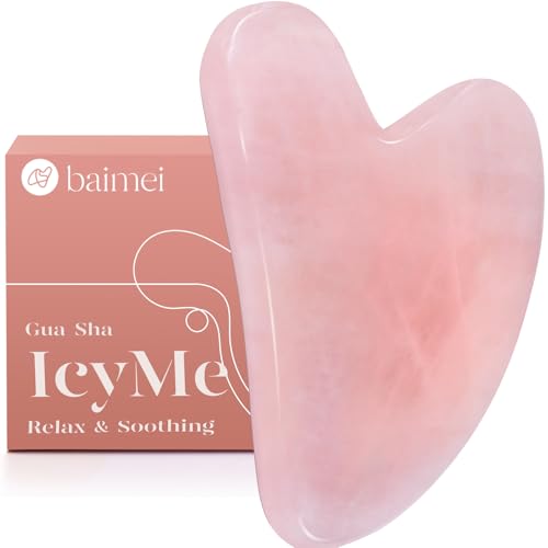 IcyMe Natural Rose Quartz Gua Sha