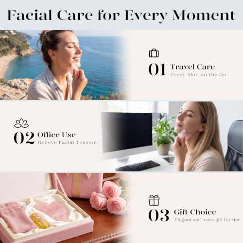 IcyMe Natural Rose Quartz Gua Sha