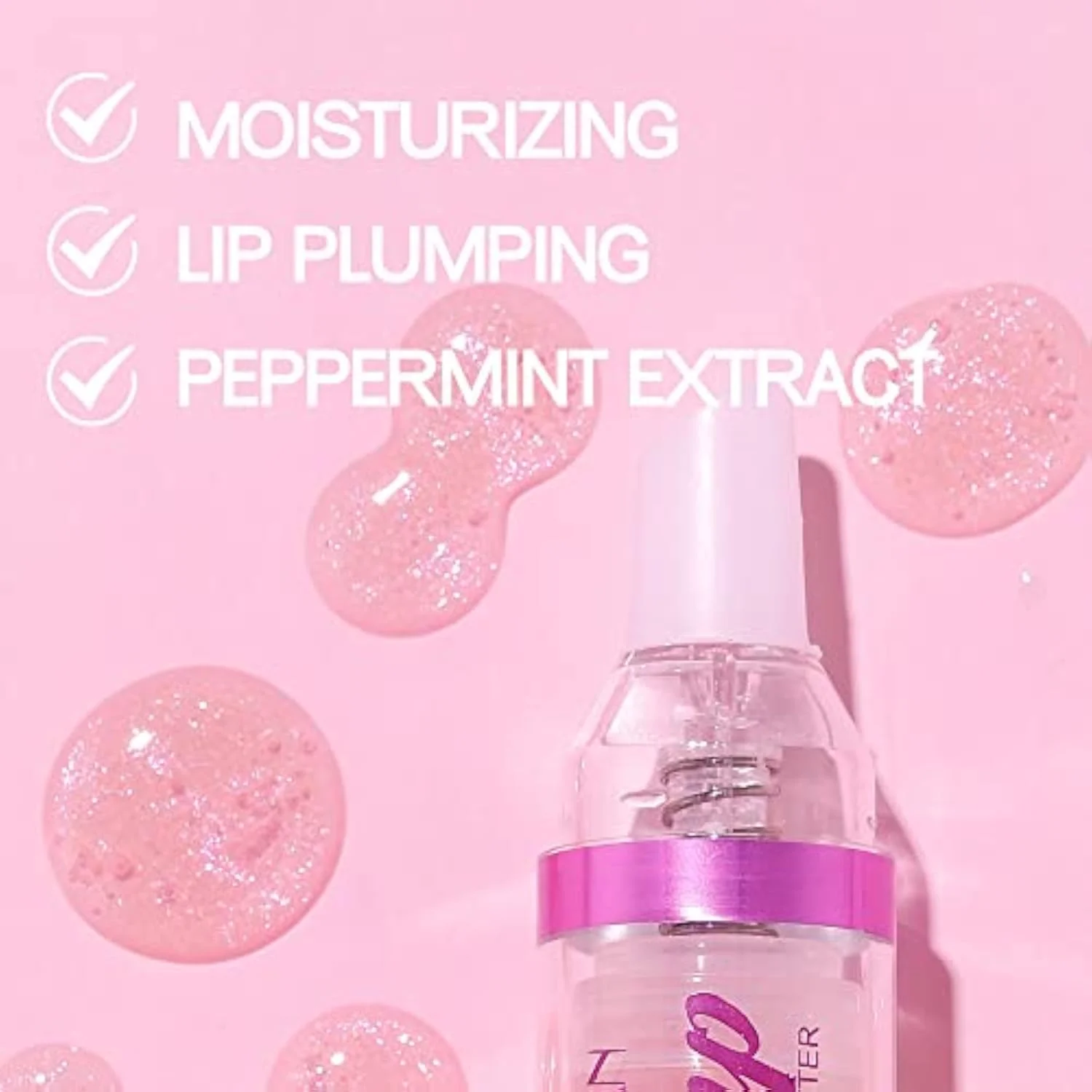 Plumping Lip Oil With Chili Extract - Fuller Lips Instantly! Ultra-Hydrating & Nourishing, Glossy Finish Lip Glow Oil, Lip Plumping Booster Plump, Smooth, and Define Y