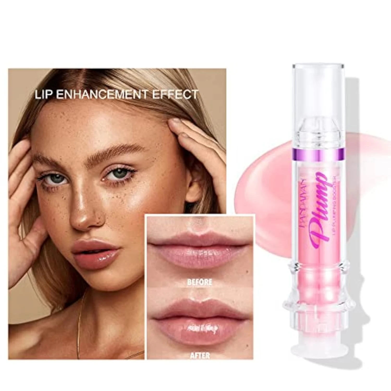 Plumping Lip Oil With Chili Extract - Fuller Lips Instantly! Ultra-Hydrating & Nourishing, Glossy Finish Lip Glow Oil, Lip Plumping Booster Plump, Smooth, and Define Y