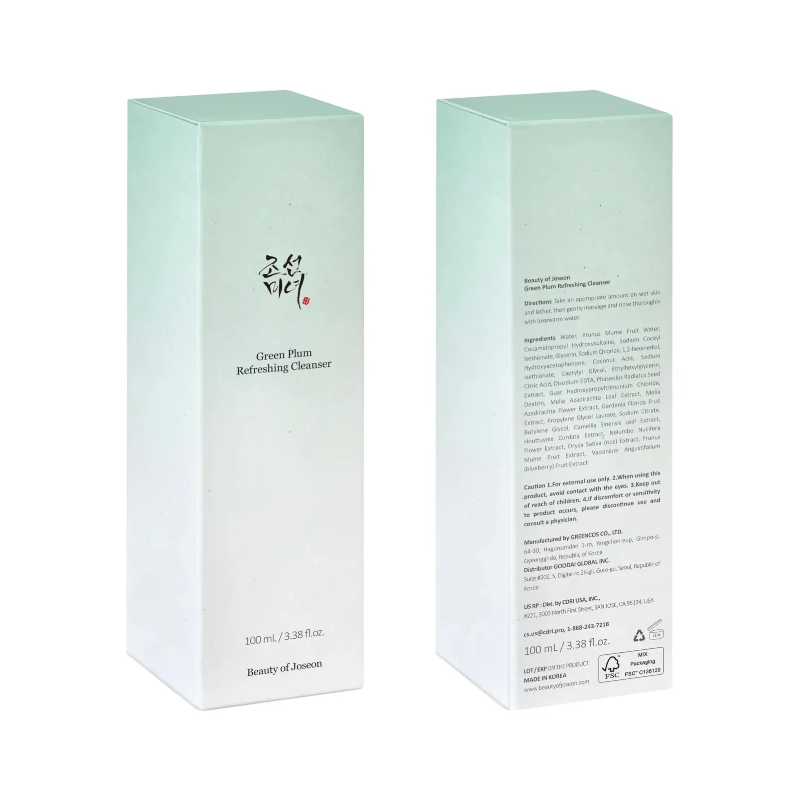 Green Plum Refreshing Cleanser Gel for All Skin Types