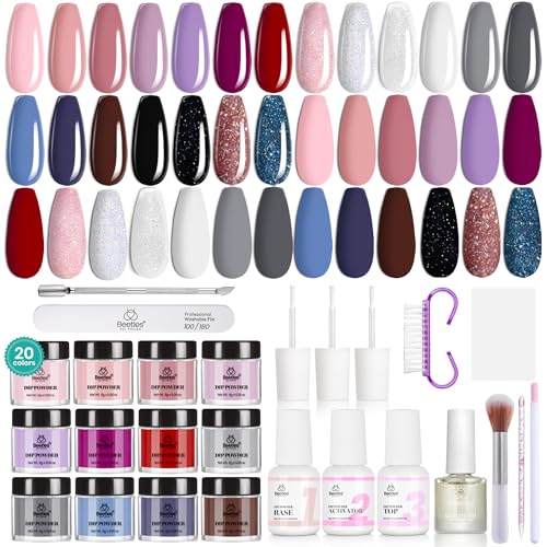Beetles Dip Powder Nail Kit Starter 20 Colors