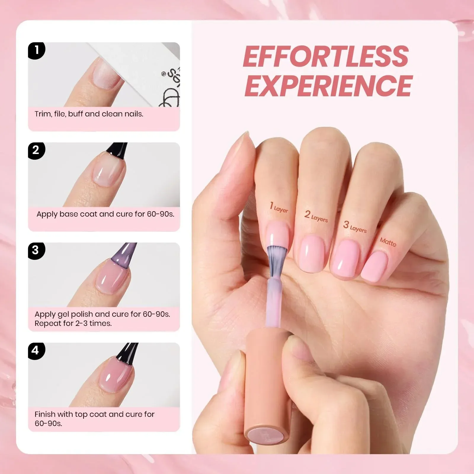 Gel Polish Whispers of Love Jelly Gel Nail Polish Set