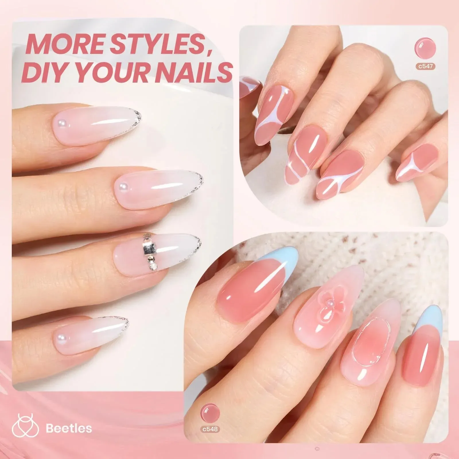 Gel Polish Whispers of Love Jelly Gel Nail Polish Set
