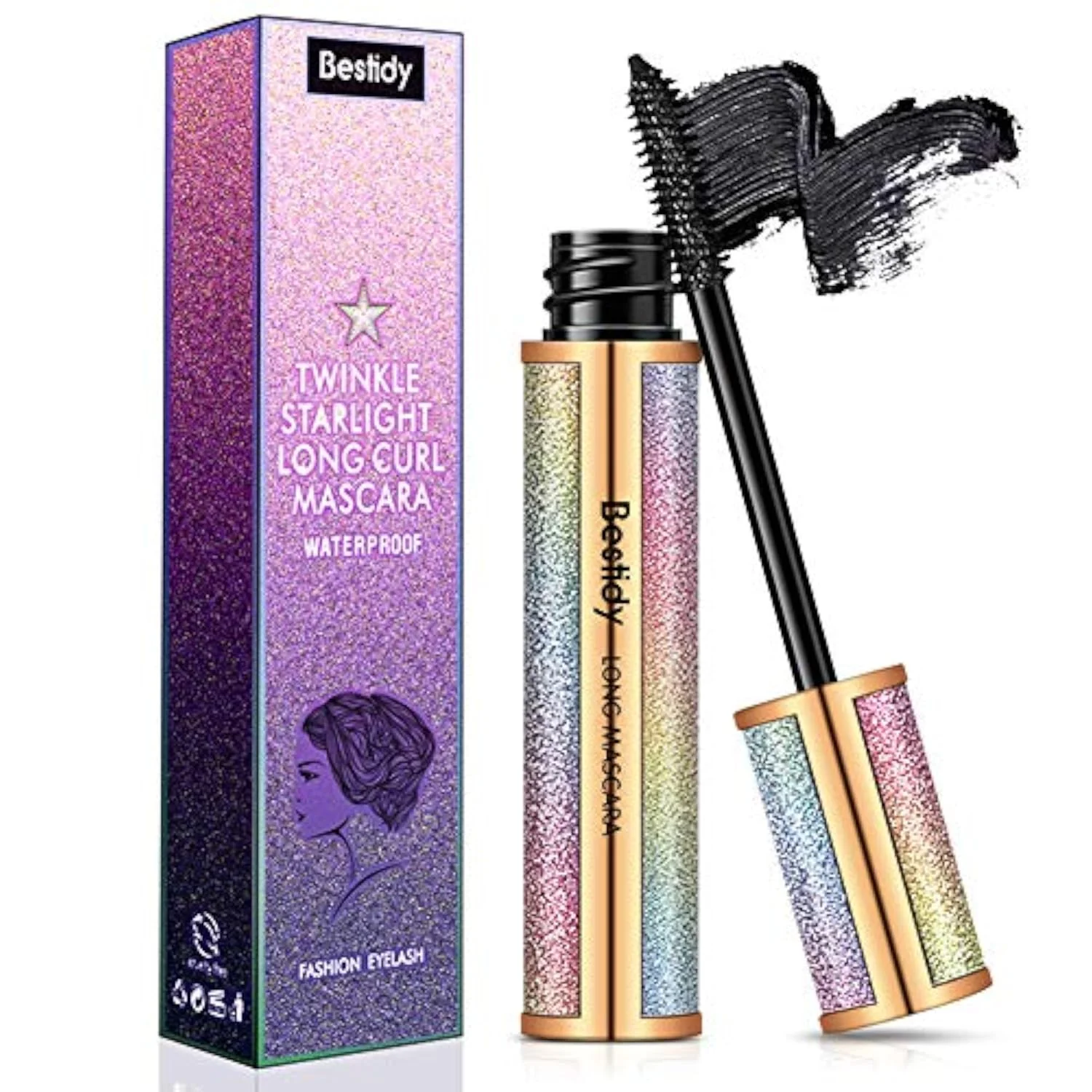 4D Silk Fiber Lash Mascara - Natural Waterproof, Smudge-proof, Thickening & Lengthening, No Clumping, Lasts All Day