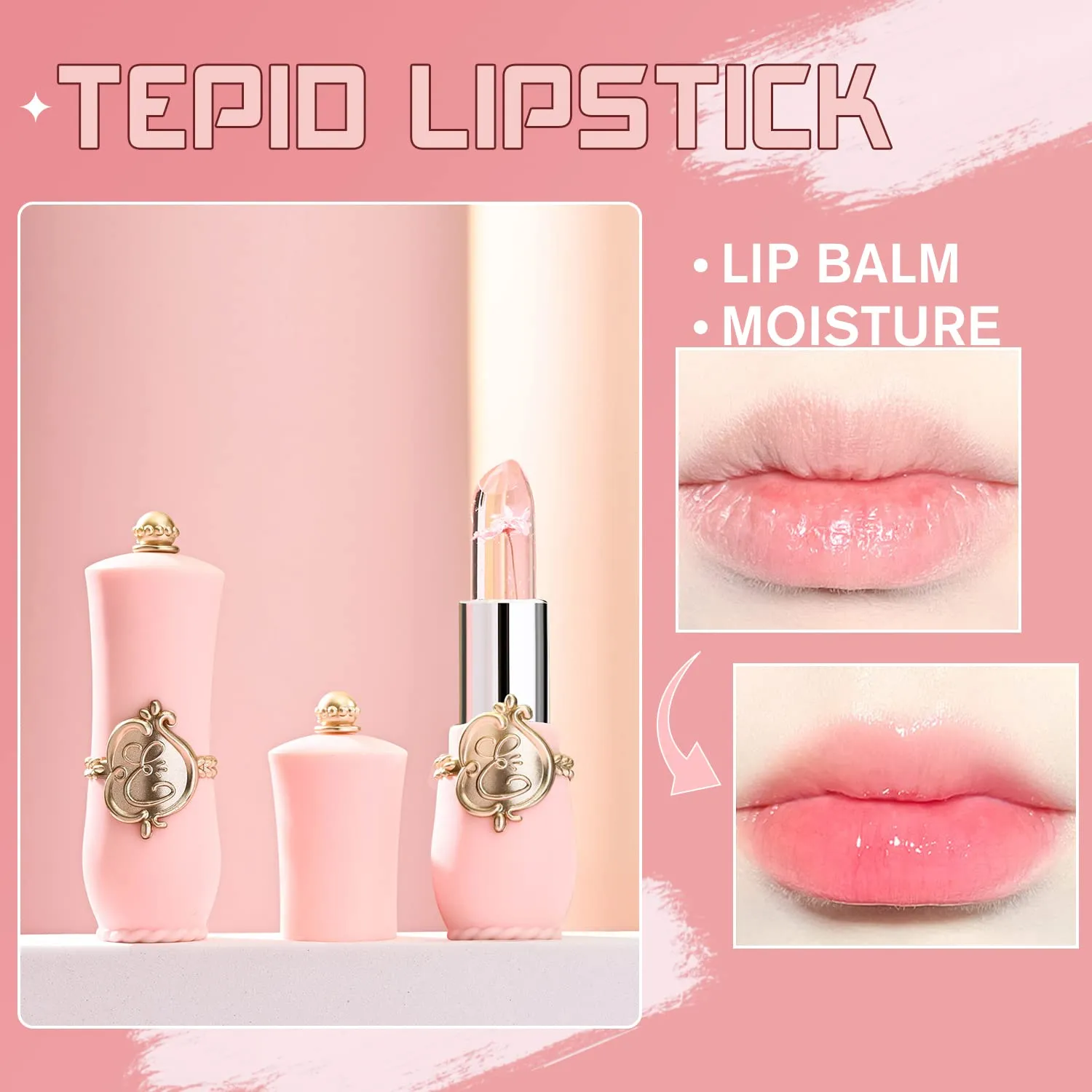 Flower Jelly Lipstick Set