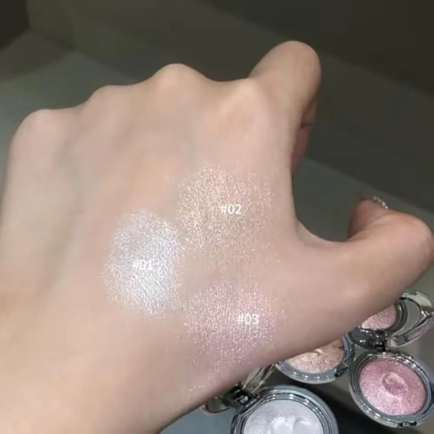 Pink Glow Highlighter – Waterproof Shimmer Cream with Rosy Iridescent Finish | Long-Lasting Radiant Glow for Face & Body | Soft Metallic Pink Highlight for Romantic Dewy L