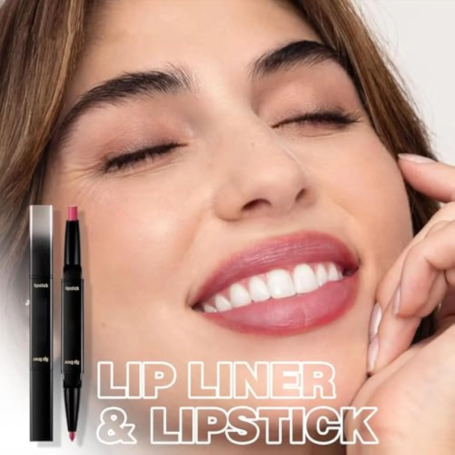 Liquid Lip Liner Lipstick Makeup, Double-Ended 2-in-1 Lip Liner and Matte Lipstick Combo, Waterproof Seamless Lip Stain, Long Lasting All-Day Wear | Matte, Smooth, Durable