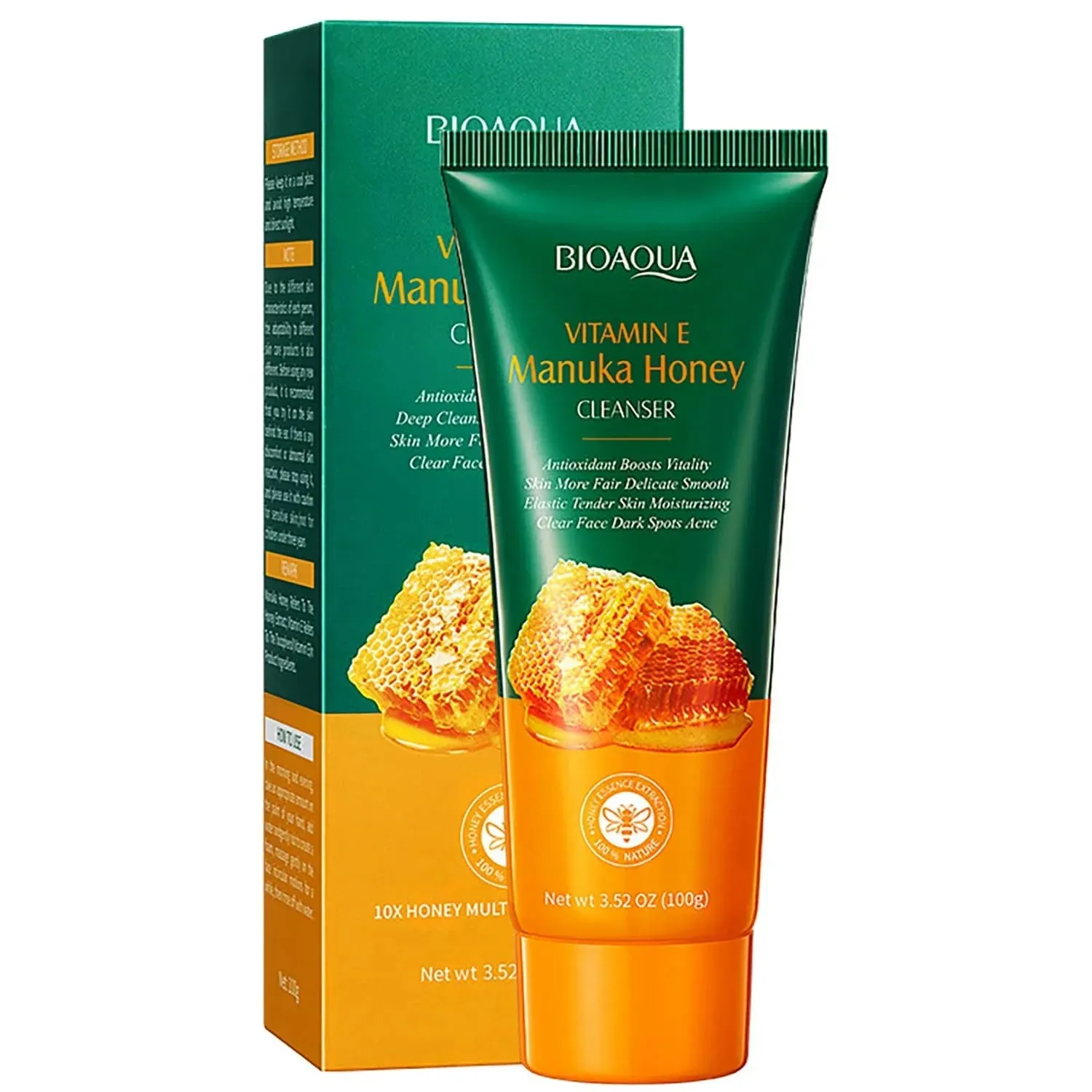 Manuka Honey Facial Cleanser Vitamin E Deep Cleansing Foam