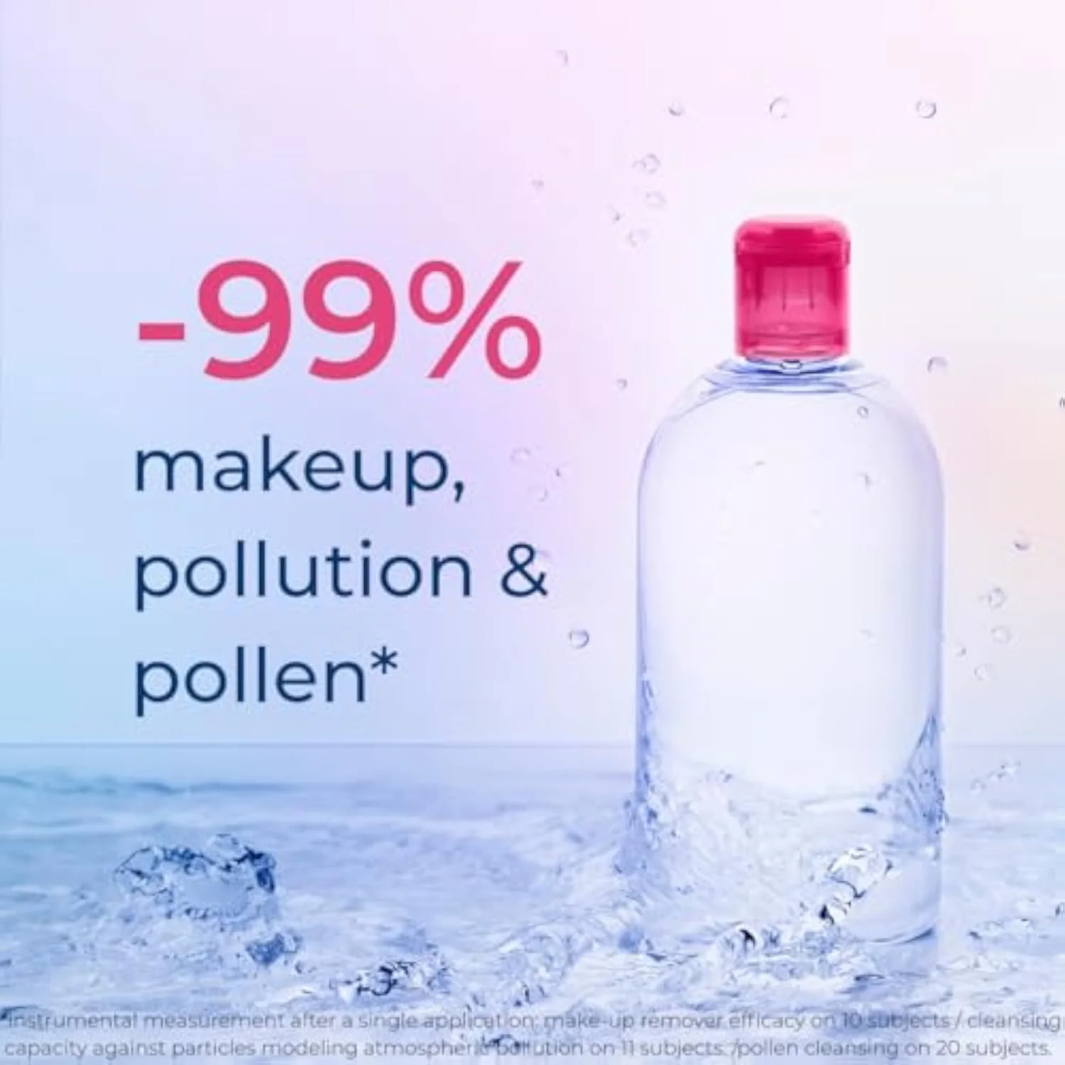 Sensibio H2O Micellar Water, Makeup Remover Cleanser, Gentle for Skin, Fragrance-Free & Alcohol-Free, Gentle Face Cleanser for Sensitive Skin, 8.4 Fl Oz