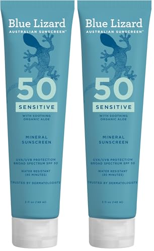 Mineral Sunscreen, SPF 50+, Tube, Zinc Oxide | Water Resistant | Fragrance Free | For Sens