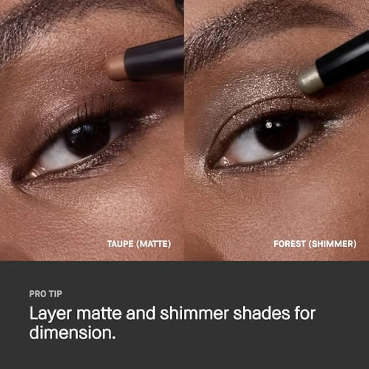Long-Wear Cream Shadow Stick | 24-Hour Eyeshadow Stick | High-Pigment, Buildable Shades with Three Finishes, 0.05 Ounce, Bone